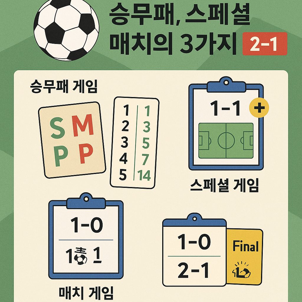 승무패 3가지 방식